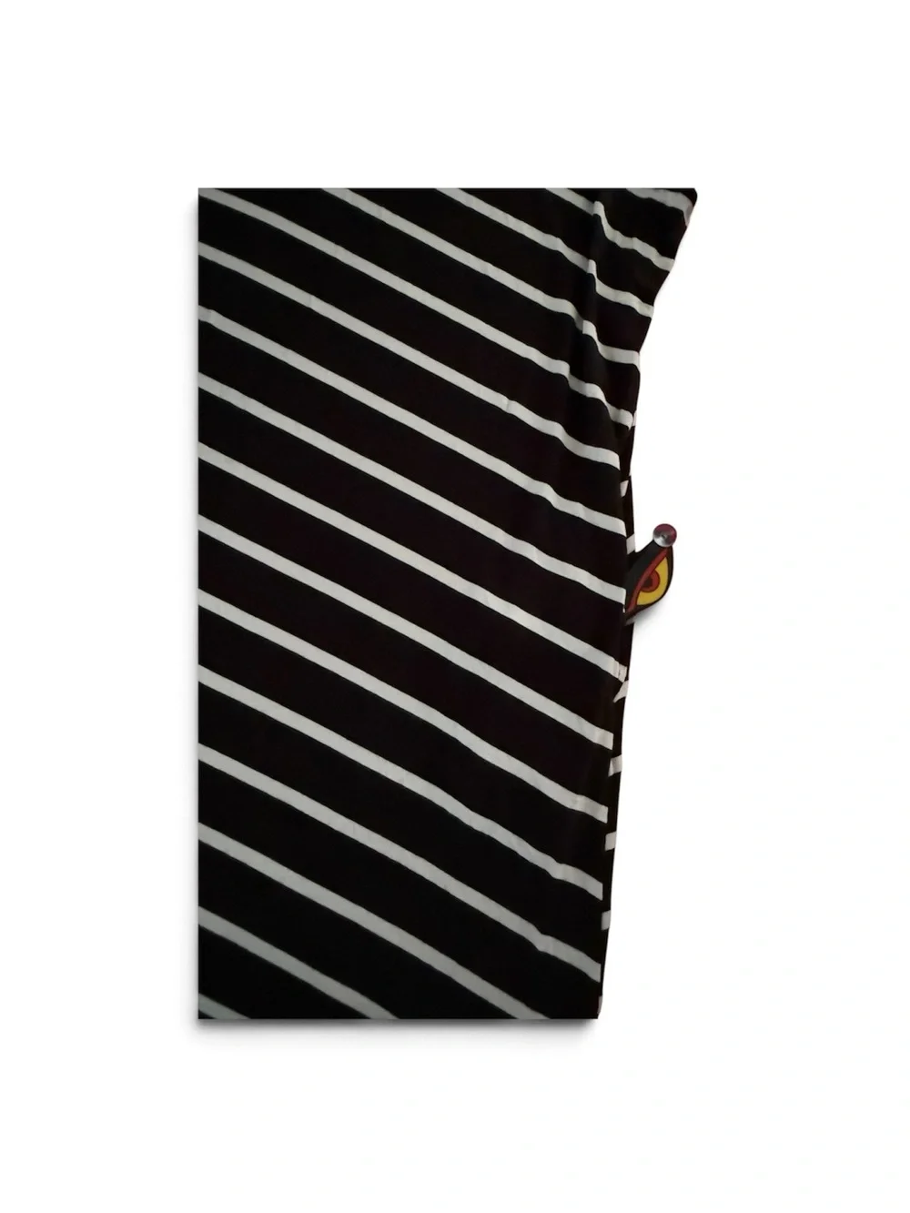 Black and White Striped Sleeveless Dress